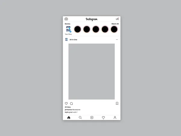 Instagram foto ram