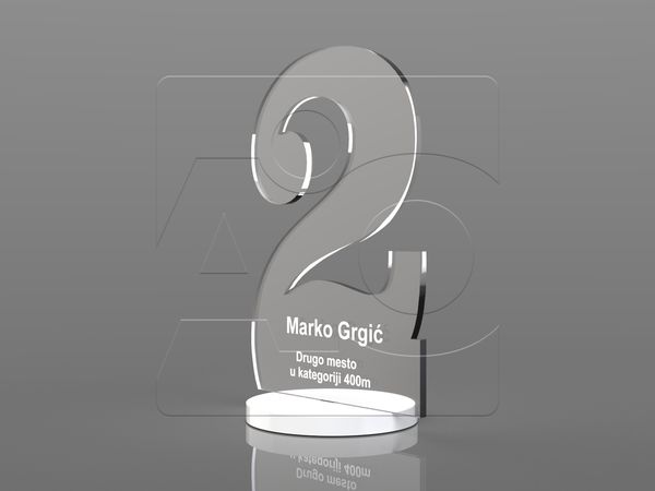 Plaketa od klirita Duo