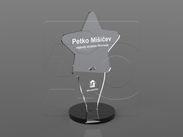 Plaketa od klirita Star