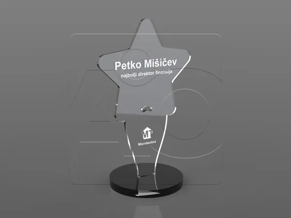 Plaketa od klirita Star