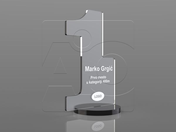 Plaketa od klirita Uno