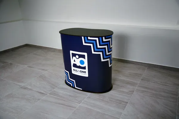 Promo pult popup counter Practico