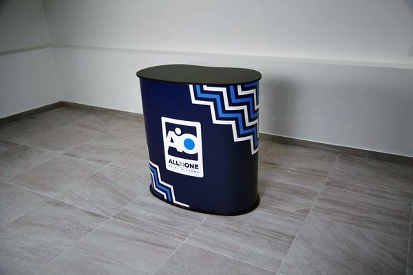 Promo pult popup counter Practico