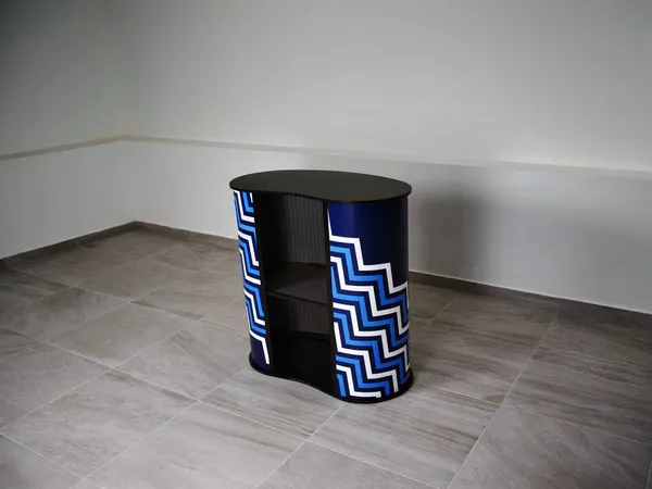 Promo pult popup counter Practico