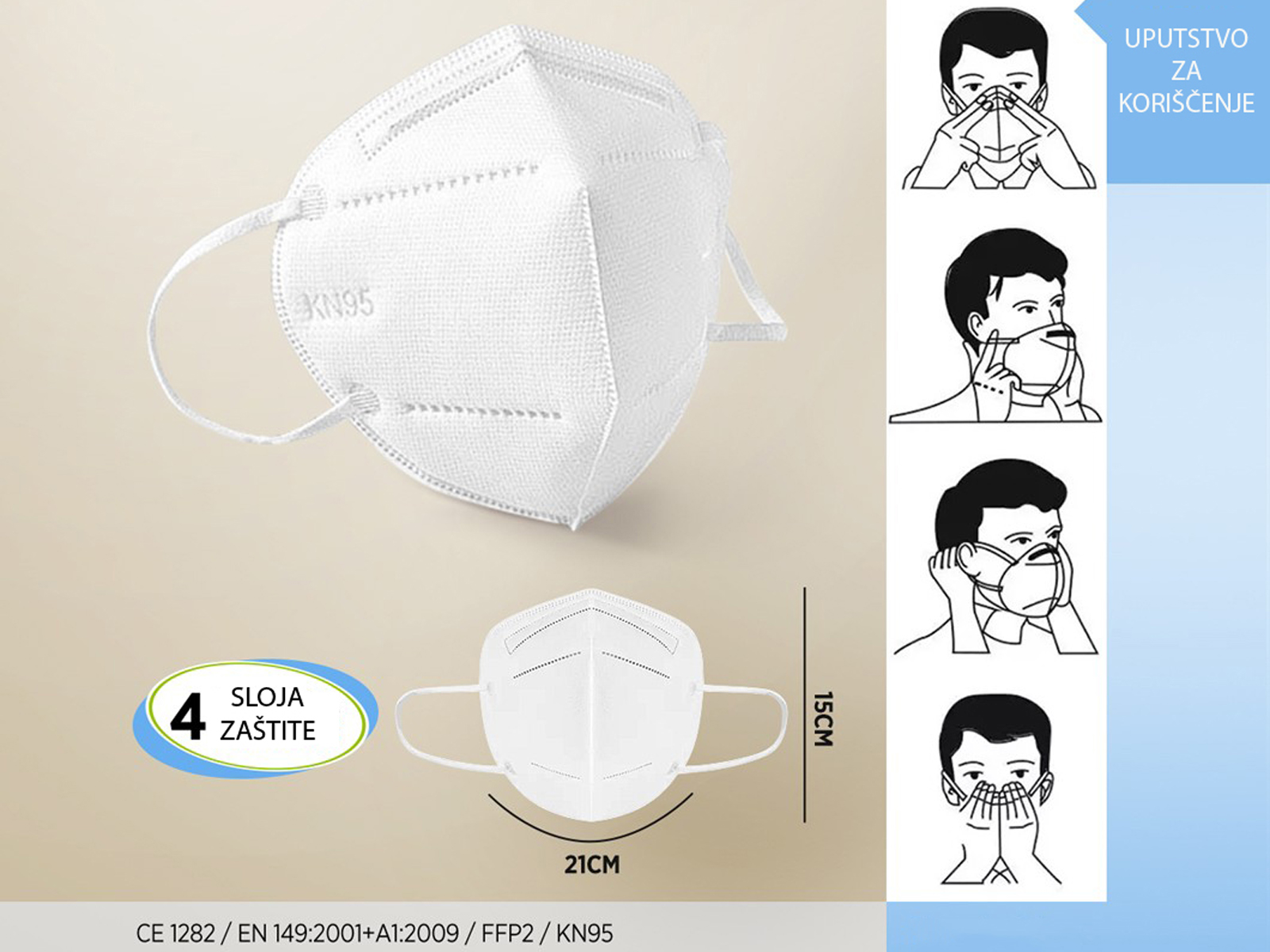 Zaštitne maske FFP2/KN95