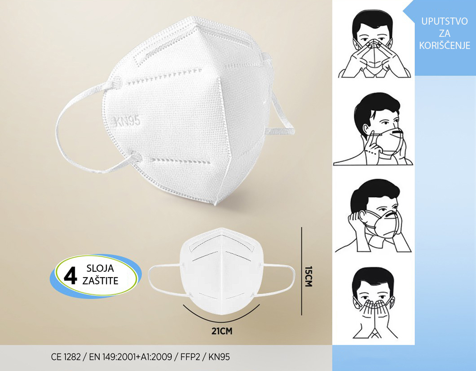 Zaštitne maske FFP2/KN95 Zaštitne maske FFP2/KN95