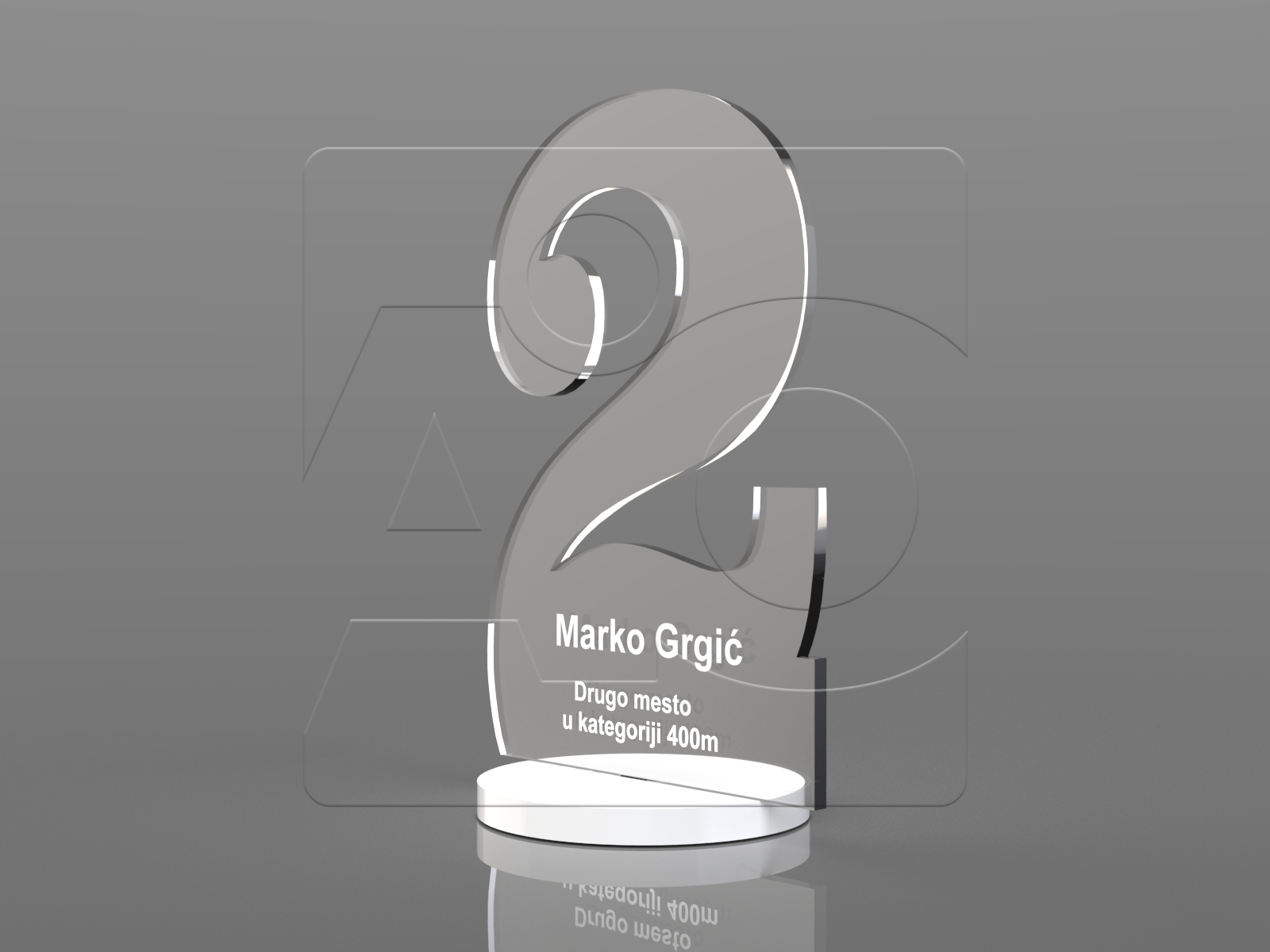 Plaketa od klirita Duo