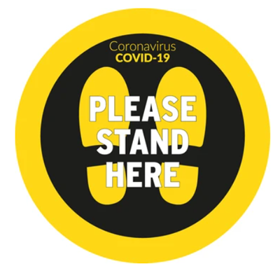 Covid-19 Tee box/ Parade Ring Floor Graphic