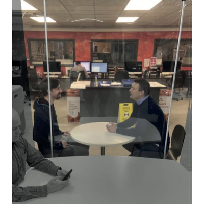 Covid-19 Clear Pull Up Divider