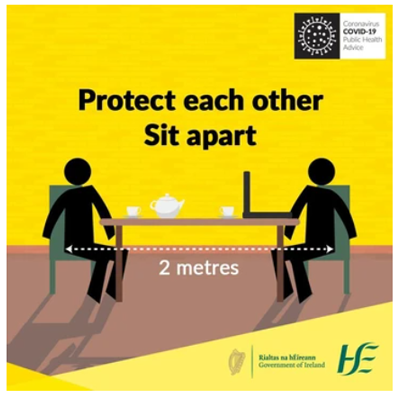 Covid-19 Sit Apart Canteen Poster