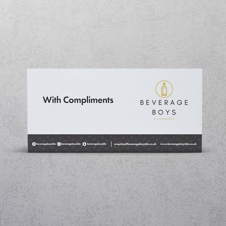 Compliment slips printing apprintable