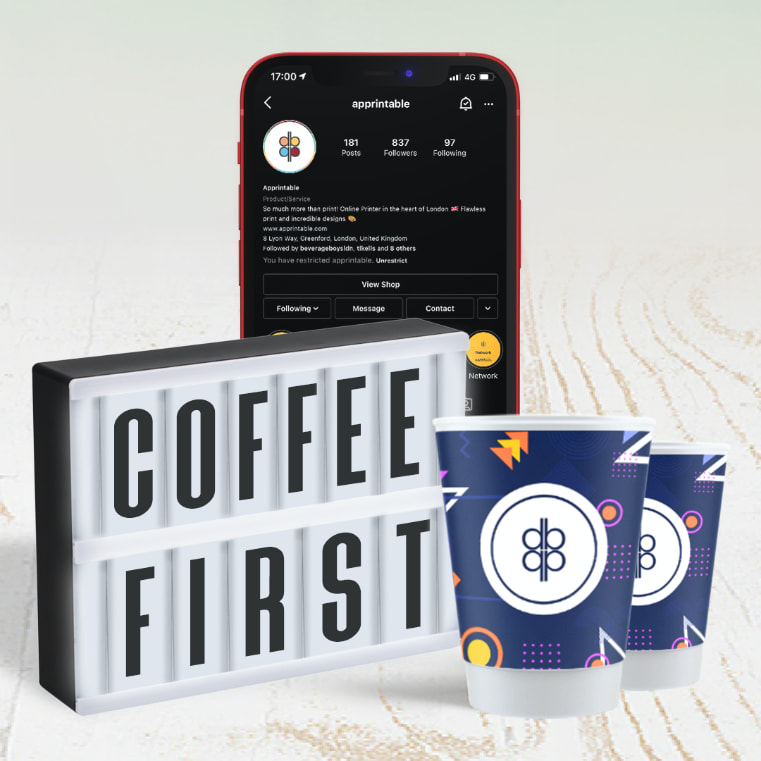 coffee first light up sign