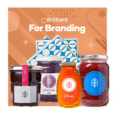 custom printed labels for business branding