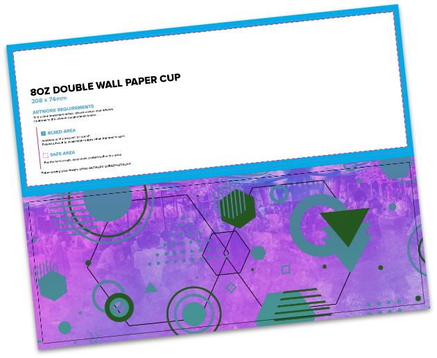 White paper cup