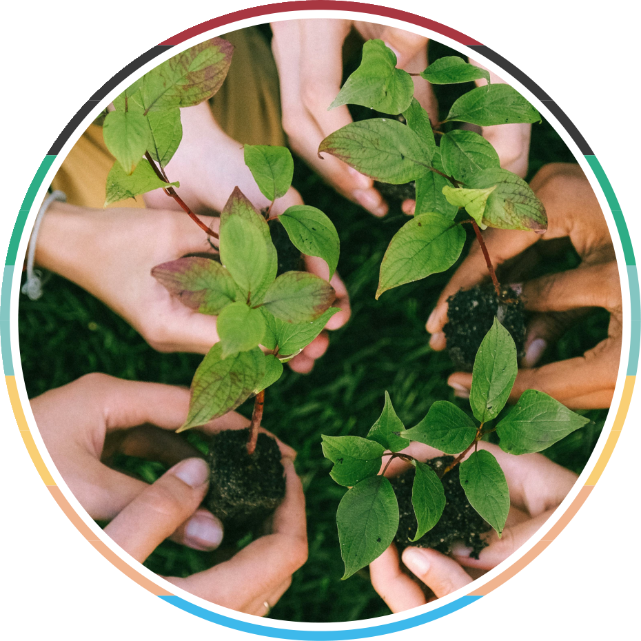 Apprintable environmental initiative tree planting logo