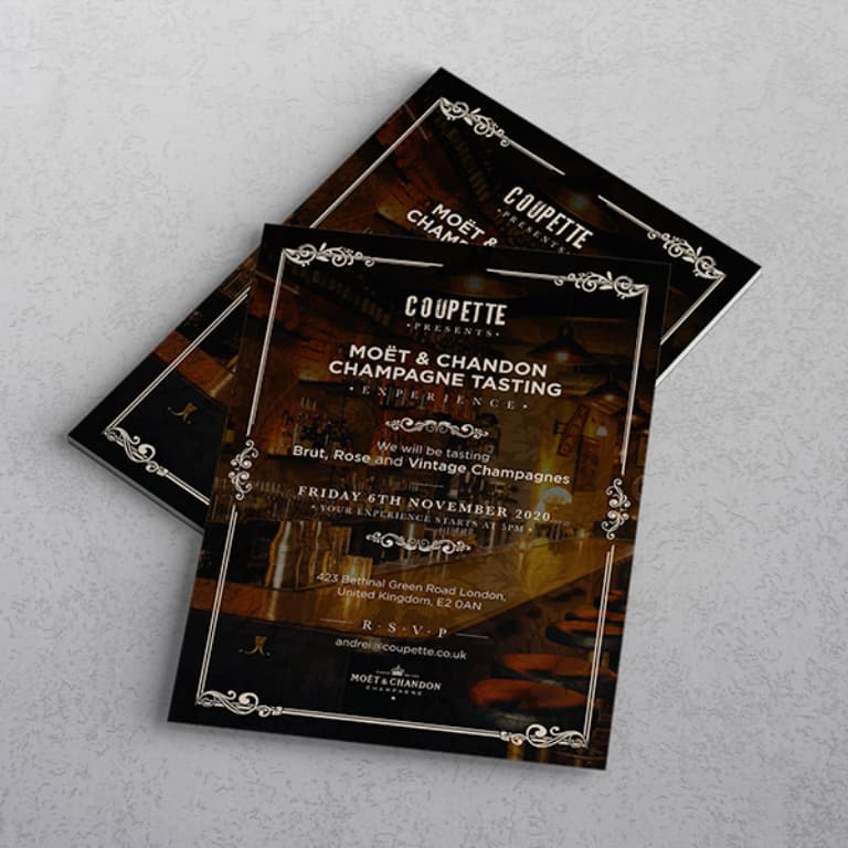 Moet & Chandon promotion flyer