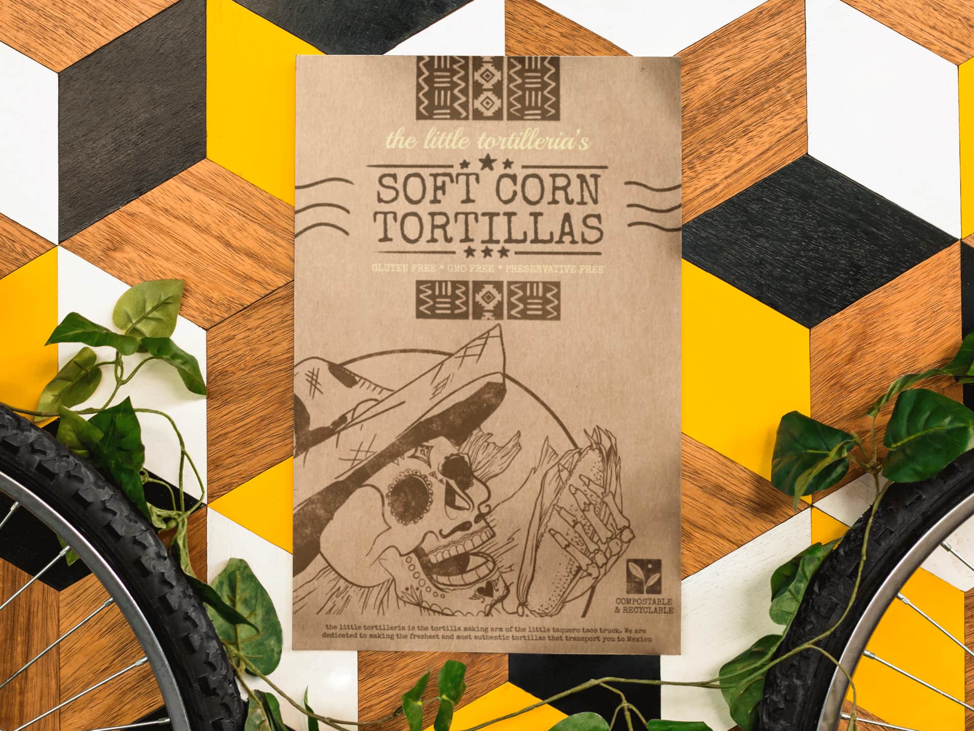 sample of a printed kraft poster