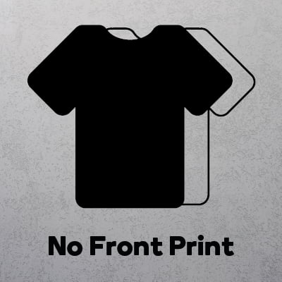 plain front black t-shirt no printing