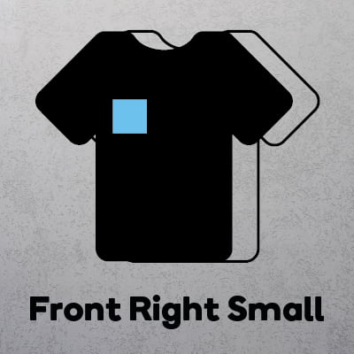 personalised shirt front right print