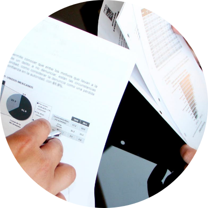 finger pointing at options