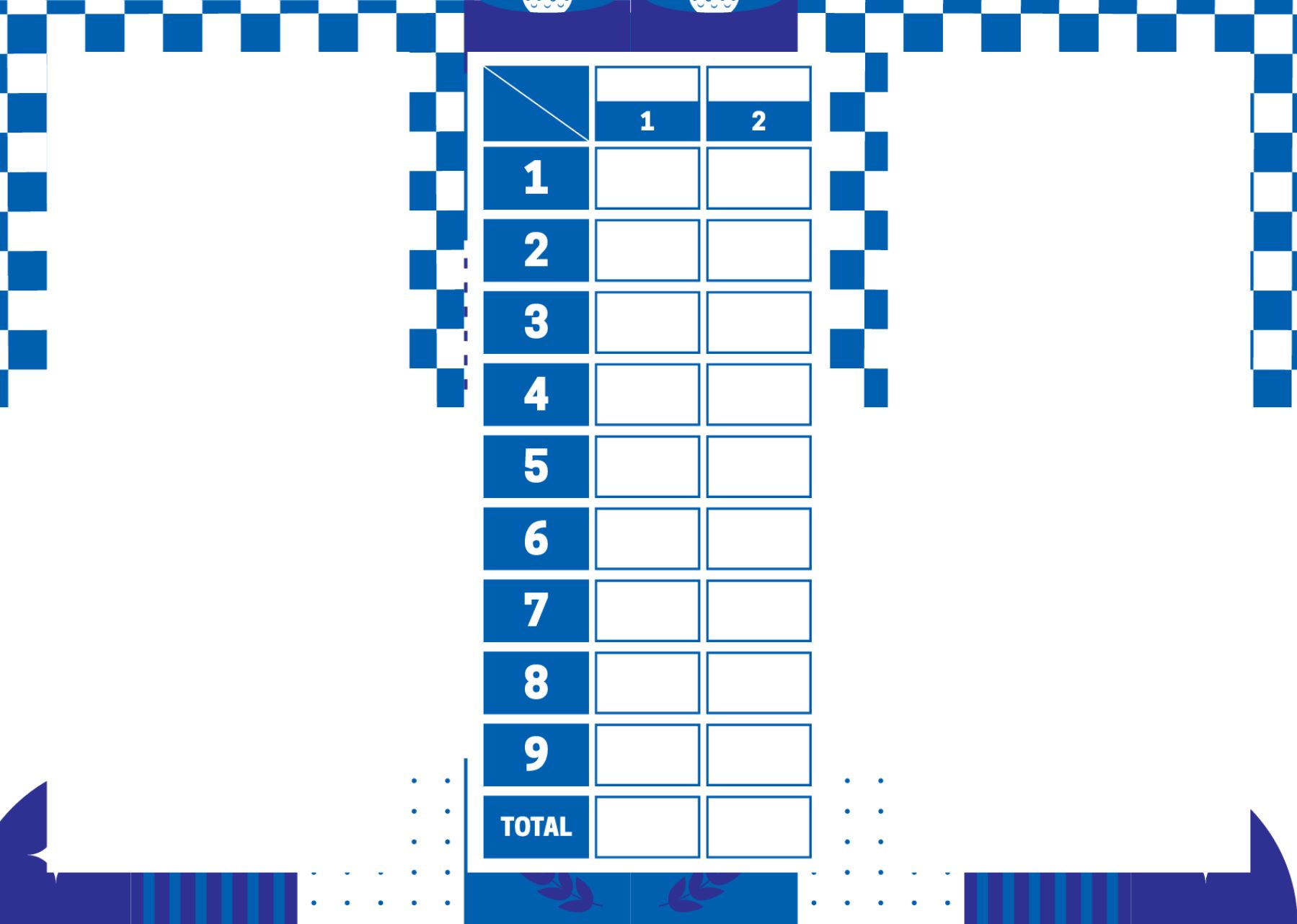 Grid - 9 Holes - A6 Folded DL