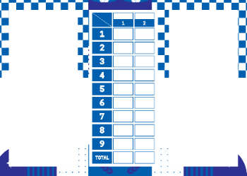 Grid - 9 Holes - A6 Folded DL
