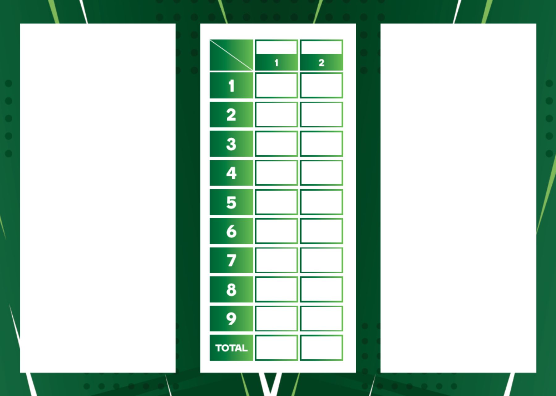 Green - 9 Holes - A6 Folded DL