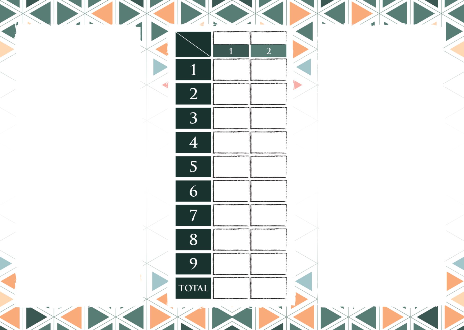 Triangular - 9 Holes - A6 Folded DL
