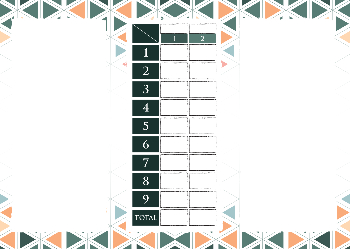 Triangular - 9 Holes - A6 Folded DL