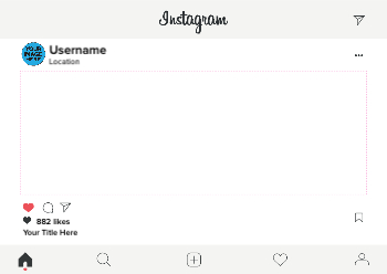 Instagram Frame - A0 Landscape