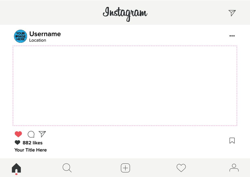 Instagram Frame - A1 Landscape