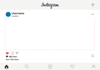 Instagram Frame - A1 Landscape