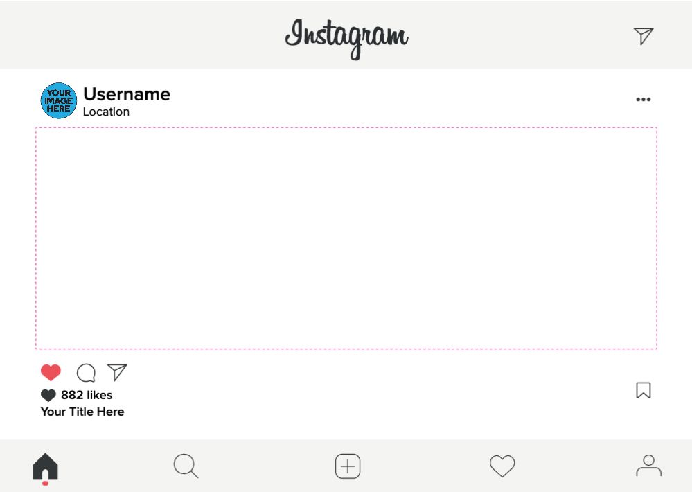 Instagram Frame - A2 Landscape