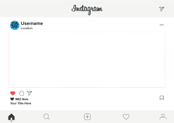 Instagram Frame - A2 Landscape