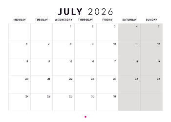 A4 Landscape Photo Calendar