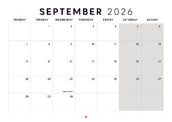 A4 Landscape Photo Calendar