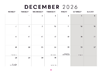 A4 Landscape Photo Calendar