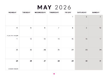 A5 Landscape Photo Calendar