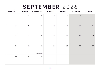 A5 Landscape Photo Calendar