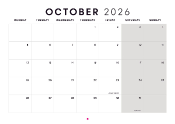 A5 Landscape Photo Calendar