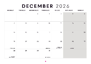 A5 Landscape Photo Calendar