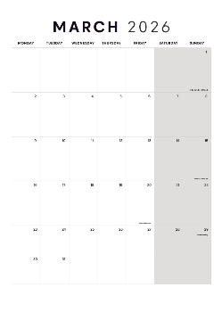 A5 Photo Portrait Calendar