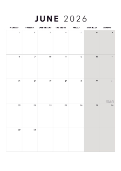A5 Photo Portrait Calendar