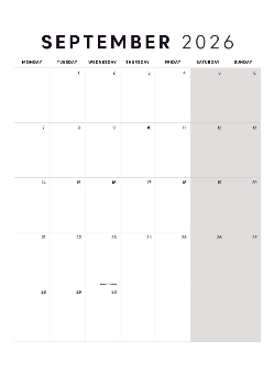 A5 Photo Portrait Calendar