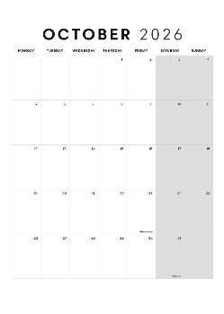 A5 Photo Portrait Calendar