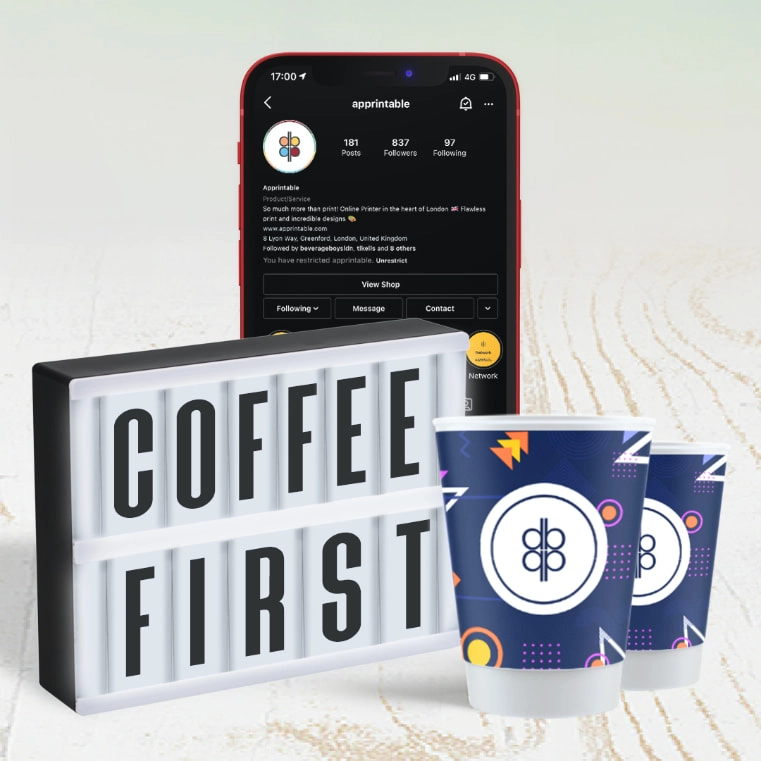 coffee first light up sign