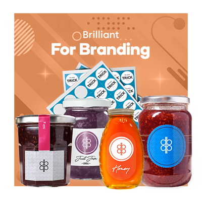 custom printed labels for business branding