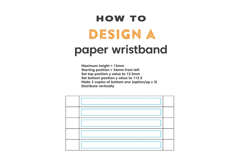 How to design a paper wristband