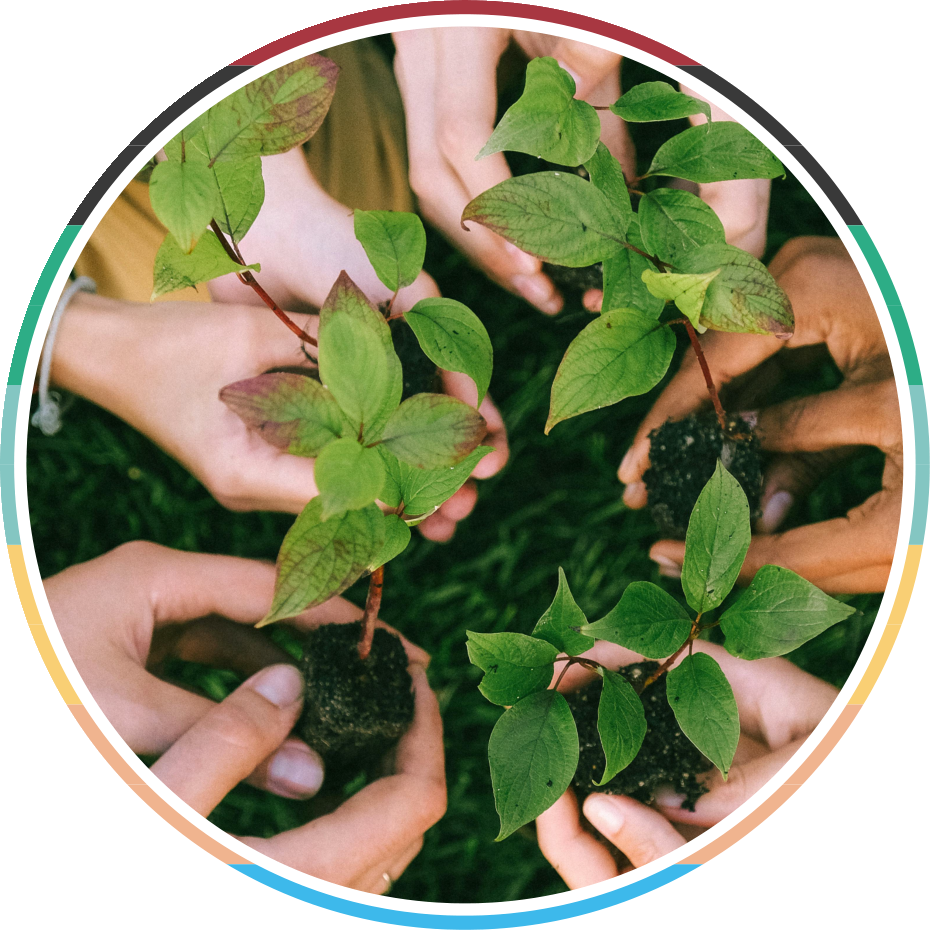 Apprintable environmental initiative tree planting logo