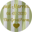 Just Married Giant Deck Chair Fabric